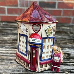 Blue Sky Floral and Butterfly Figurine